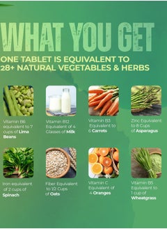 MAKALU Makalu Bryogreens 28+ Organic Vegetables Dietary 15 Effervescent Tablets with 100% Organic Vegetables & Herbs|100% Vegan, Gluten Free, Sugar Free|Easy To Consume(PACK OF 1)  - Image 4