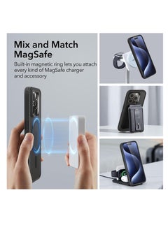 ESR ESR for iPhone 15 Pro Max Case Compatible with MagSafe -Grade Protection Yellowing Resistant Scratch-Resistant Back Magnetic Classic Series Frosted Black  - Image 4