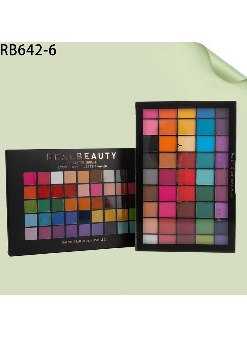 REAL BEAUTY Professional Eyeshadow Palette 45 Colors Multicolor - Image 2