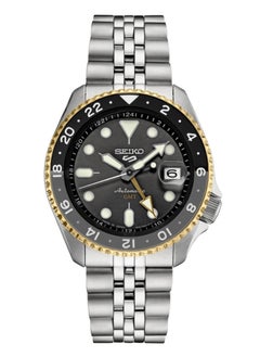Seiko Men's Sports Black Dial GMT Watch SSK021K1  - Image 1