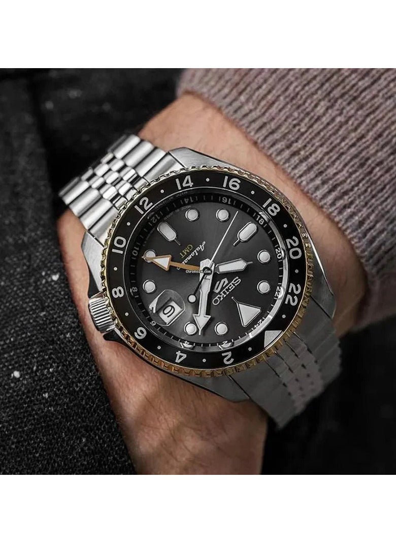 Men's Sports Black Dial GMT Watch SSK021K1