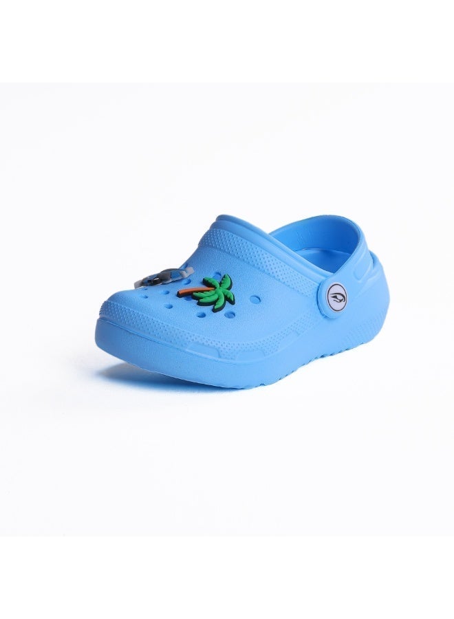Onda Pronto Summer Kids Clogs with Summer Vibes Stickers, Lightweight & Comfortable - Baby Blue - Image 3