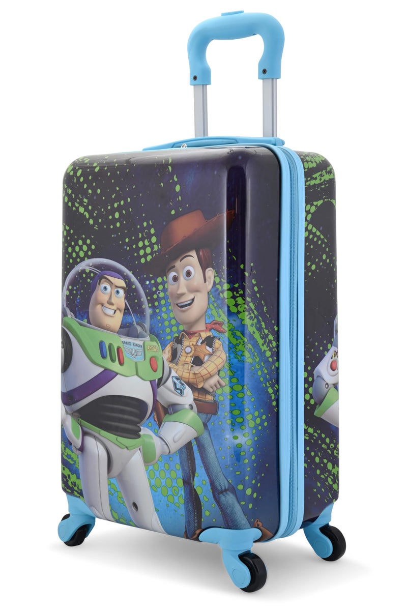 Fast Forward Disney Toy Story 20" Hardshell Luggage - Woody Buzz Cute & Durable Hard-side Suitcase for Travel with Spinner Wheels 20"x12"x8" - Image 2