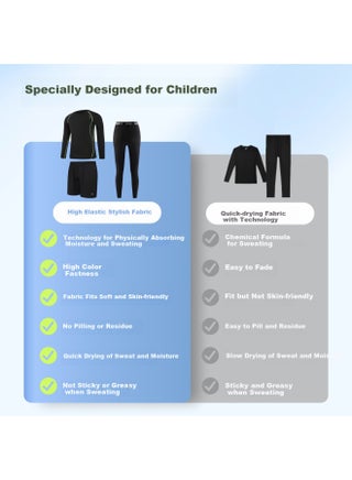 Fandimu Kids Sports Set Boys Girls Badminton Basketball Compression Base Layer Breathable High Elastic Morning Run Training Running Suit - pzsku/ZE4850DF204B3C603D464Z/45/1751011930/364eff45-3206-4aa1-99f5-fca601d48a3f