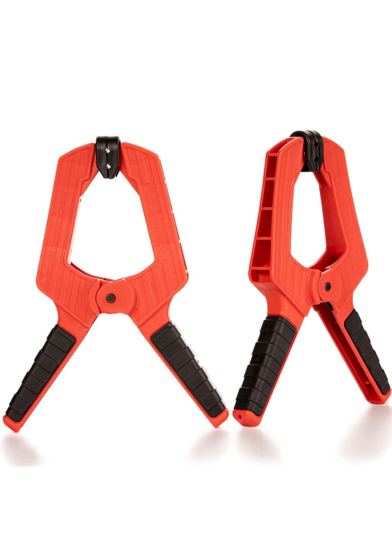 KASTWAVE 2 pcs 9" inch Spring Clamps,Powerful Clamping Force Spring Clamps for Woodworking,Heavy Duty Plastic Extra Wide Spring Clamps,Durable Clamps, Heavy Duty Clip, Large Strong Plastic Clamps  - Image 1