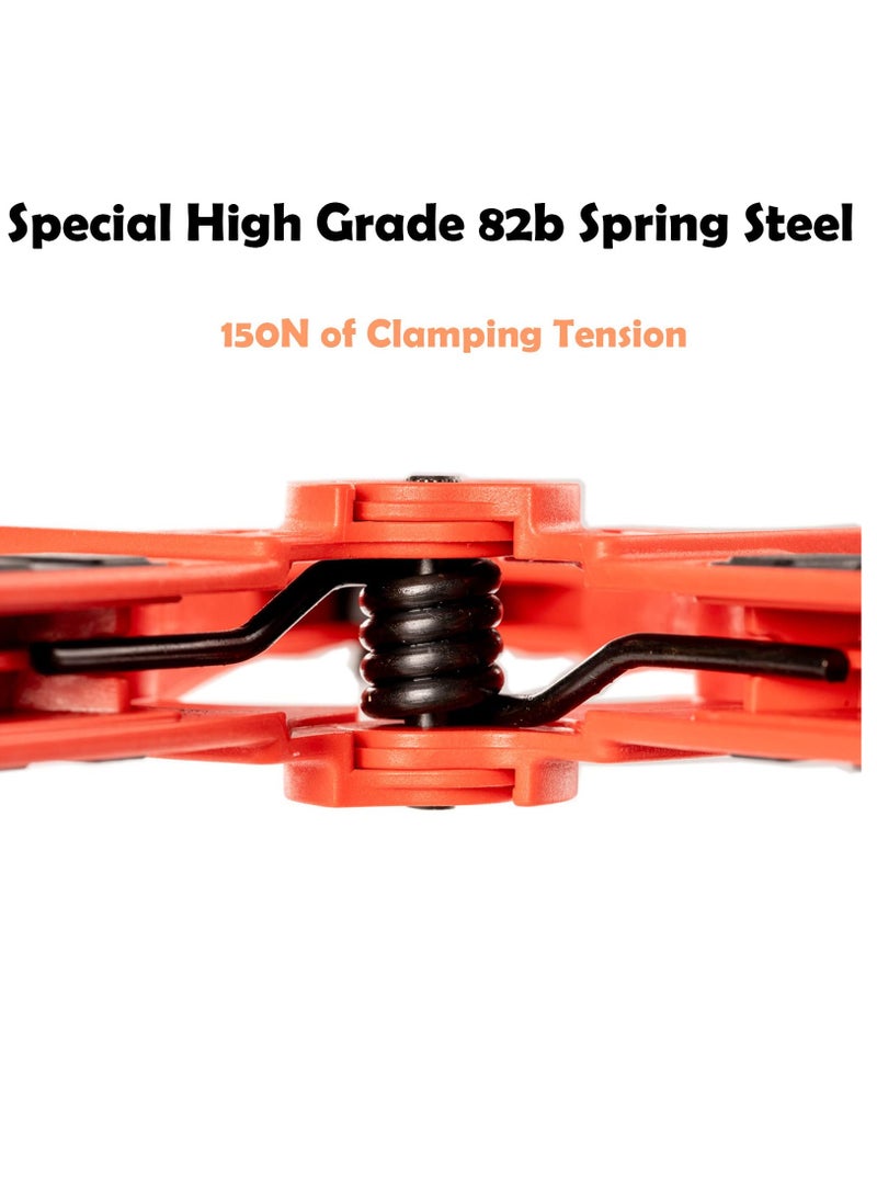 KASTWAVE 2 pcs 9" inch Spring Clamps,Powerful Clamping Force Spring Clamps for Woodworking,Heavy Duty Plastic Extra Wide Spring Clamps,Durable Clamps, Heavy Duty Clip, Large Strong Plastic Clamps  - Image 4