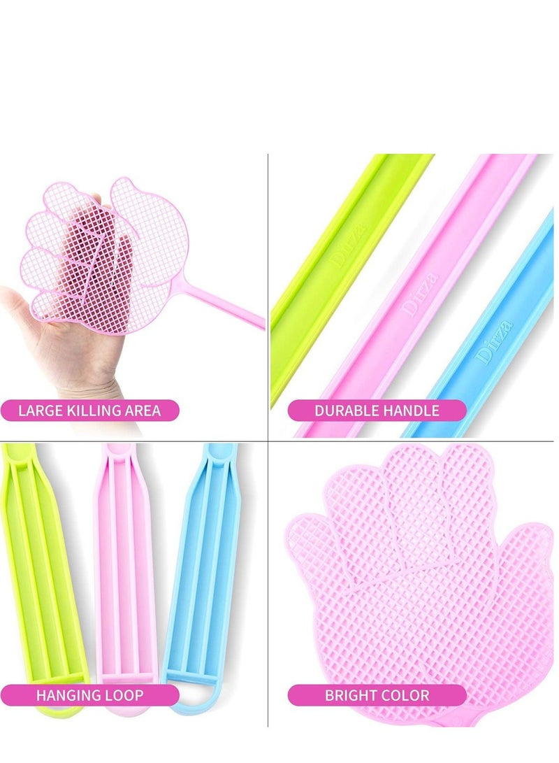 SYOSI Fly Swatter - Funny Hand Shaped Fly Swatters -Durable - Colorful for Home/Indoor/Outdoor/Classroom/Office/Pack of 5 - Image 4