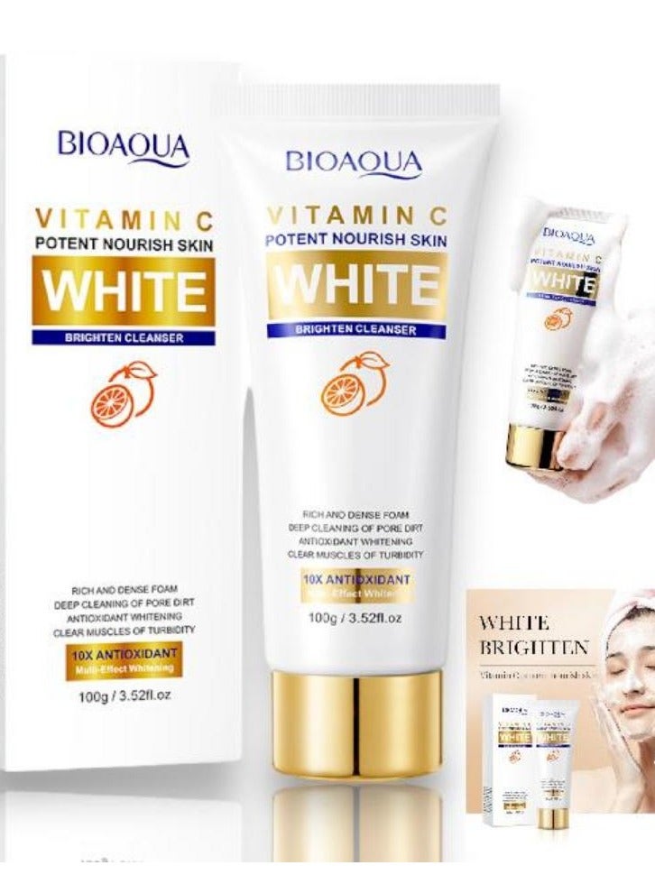 بيو أكوا منظف ​​فيتامين سي وايت برايتن 100 جم
