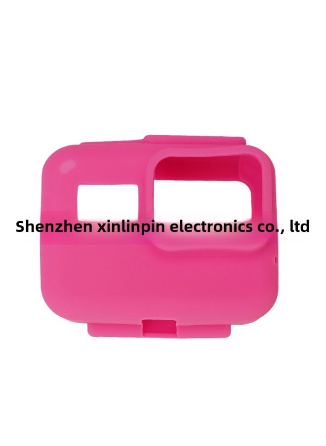 Gopro Hero5/6/7 Blacksh Camera Lens Cover Silicone Cover Frame Protective Case Accessory Set-Color:Rose Red Frame Set + Pearlescent Bag - Image 1