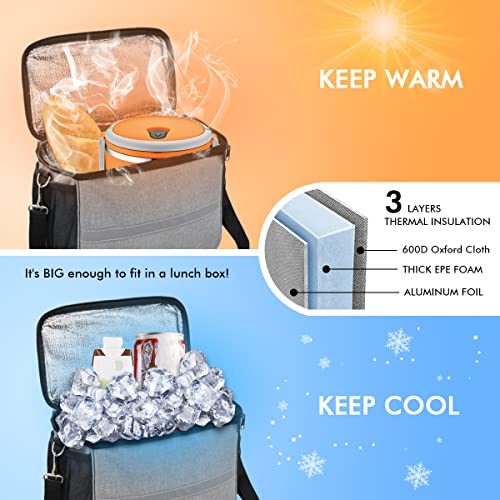 MATTISAM Bike Handlebar Bag - Front Basket with Bike Phone Mount, Bicycle Cooler Pouch Pack for Kids Girls Boys Men Women - Image 5