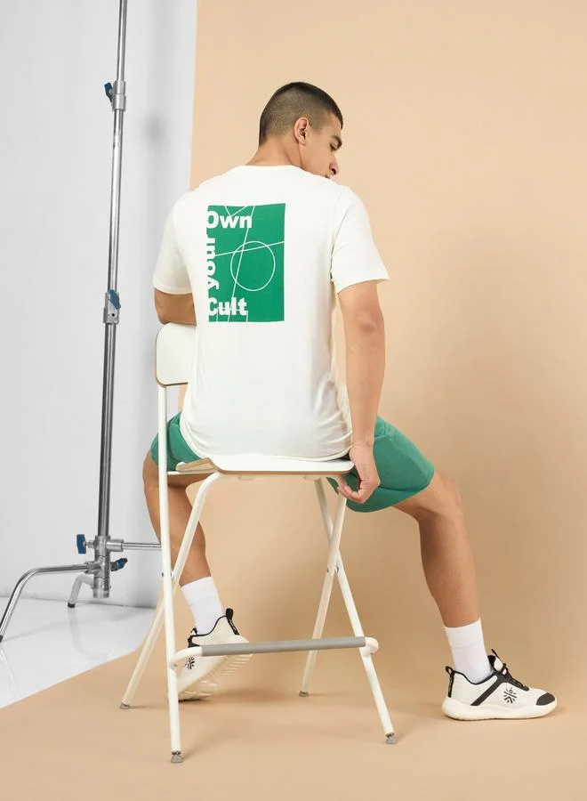 Cult Men Off White Own Your  Graphic Print Short Sleeve T-Shirt