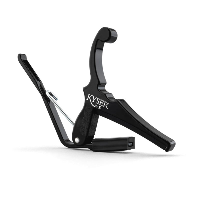 Kyser Musical Products QuickChange Capo KGEBA Black For Electric Guitars Made in USA Quality Strong Lightweight Quick Easy Key Changes Innovative Perfect Fit for Electrics - Image 2