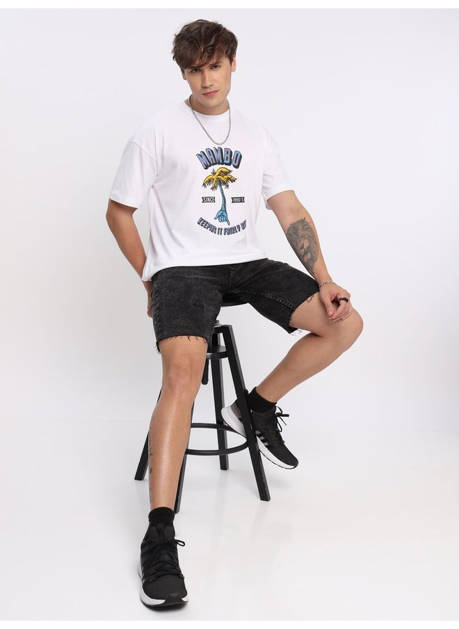 Beyoung Mambo Printed Oversized T-shirt for Men  - Image 4