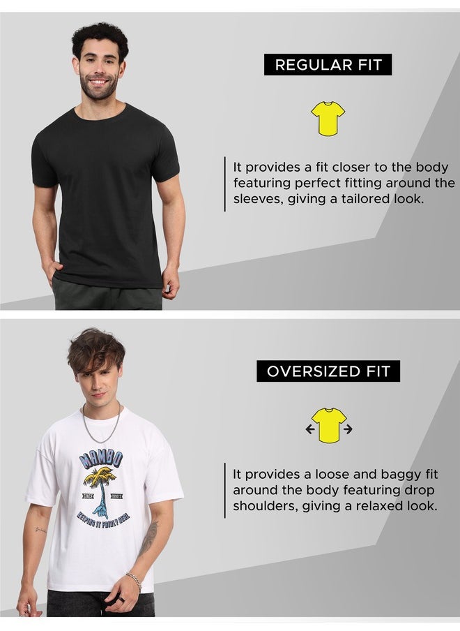 Beyoung Mambo Printed Oversized T-shirt for Men  - Image 5