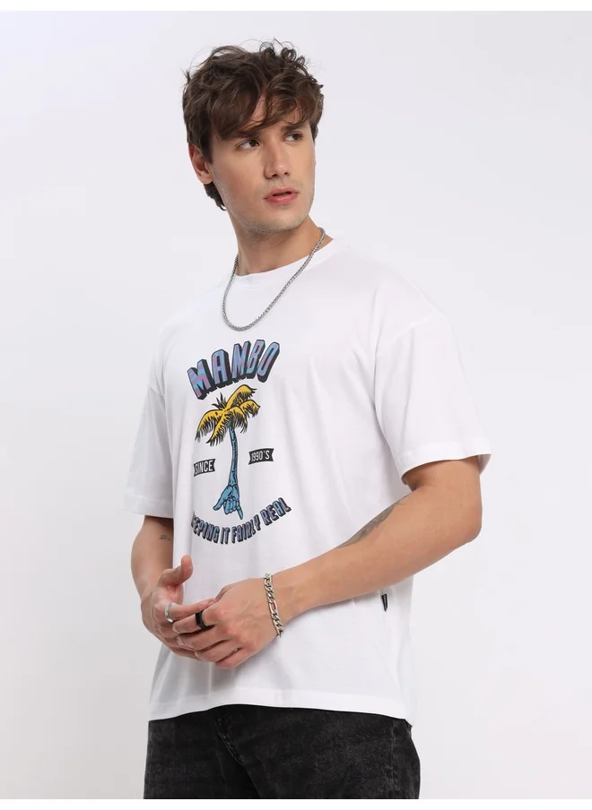 Beyoung Mambo Printed Oversized T-shirt for Men