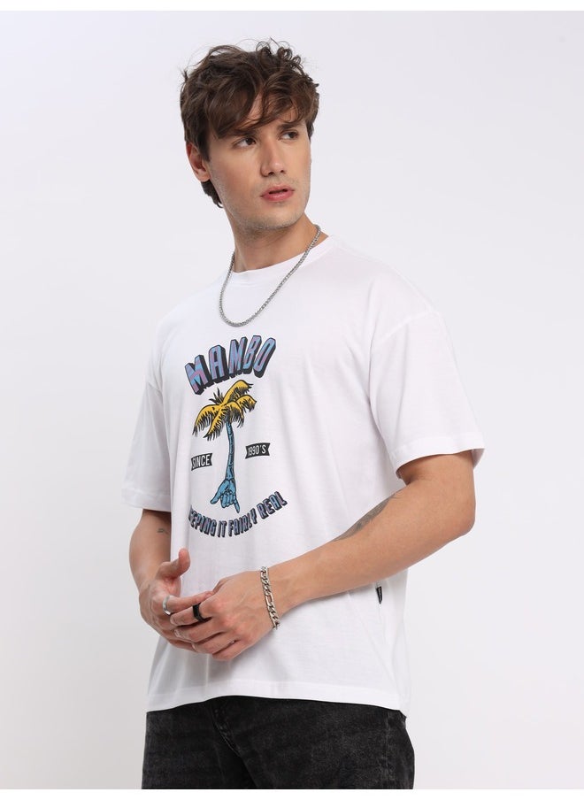 Beyoung Mambo Printed Oversized T-shirt for Men  - Image 1