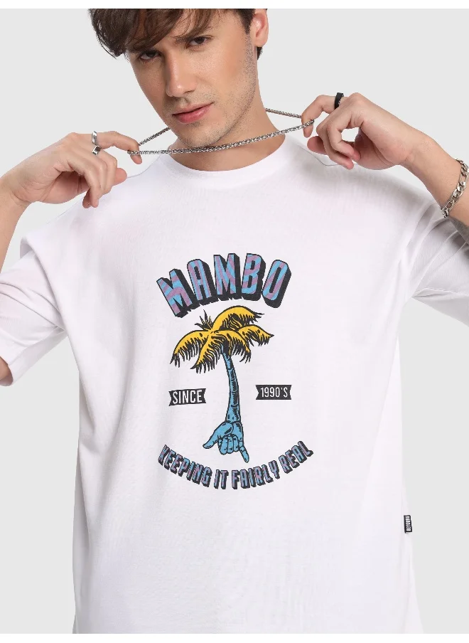 بيونغ Mambo Printed Oversized T-shirt for Men