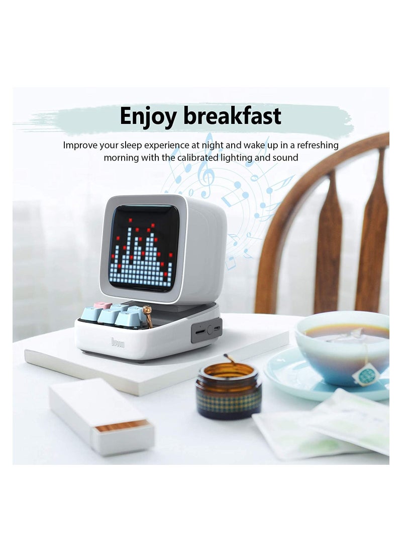 Divoom - Divoom Ditoo Pro Bluetooth Mini Speaker - White - Image 1