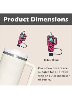 MOXO 6Pcs Straw Cover Cap for Stanley CupSilic Straw Topper Compatible with Stanley 30 & 40 Oz Tumbler Drinking Straw Tip Covers Cu Accessories Protectors Plugs  - Image 2