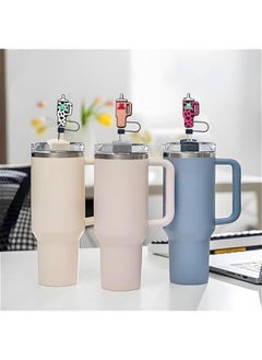 MOXO 6Pcs Straw Cover Cap for Stanley CupSilic Straw Topper Compatible with Stanley 30 & 40 Oz Tumbler Drinking Straw Tip Covers Cu Accessories Protectors Plugs  - Image 5