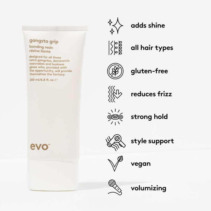 Evo Gangsta Grip Bonding Resin - Extra Strong Hold Gel for Style Control with A High Shine Finish - 6.8fl.oz - Image 3