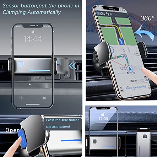 Zchan Custom〔Upgrade Auto-Clamping Technology 〕Phone Holder Fit for Toyota Camry 2024-2021 Auto-Clamping Cradle Free Hands, Electric Car Phone Mount Stand in Air Vent Apply to All 4-7 inch Phones - Image 3
