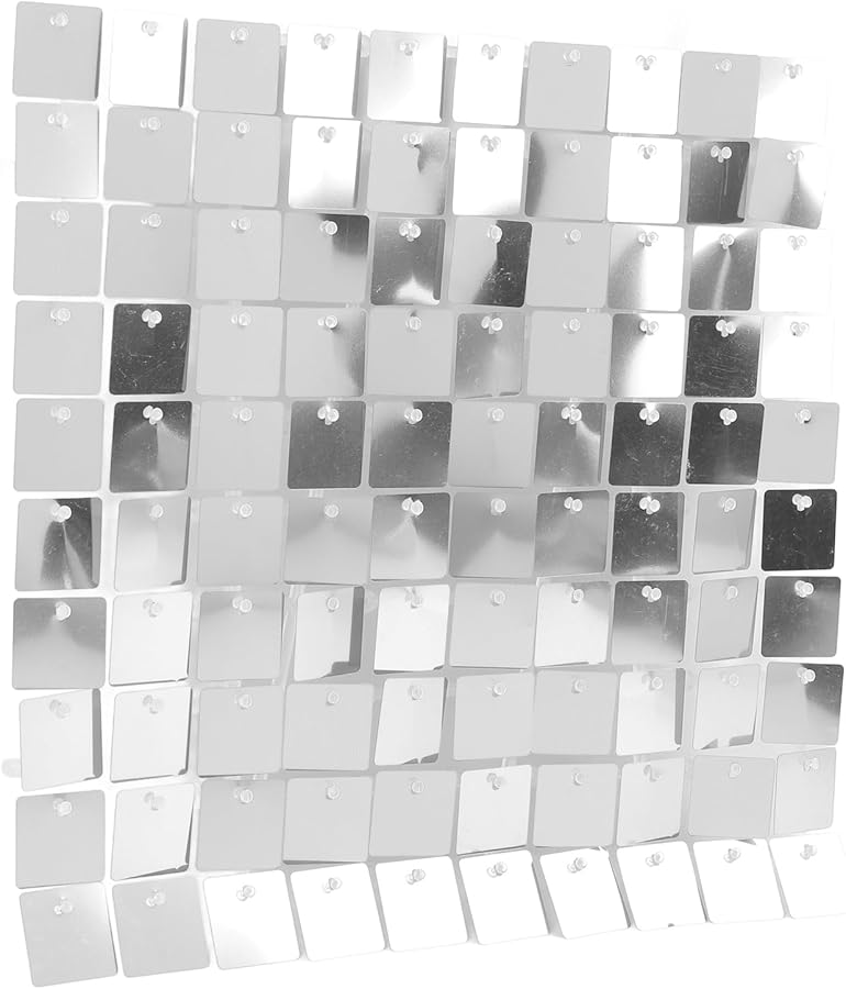 Silver Sequin Wall Backdrop Reusable Glitter Panel For Birthday Wedding Party - Image 2
