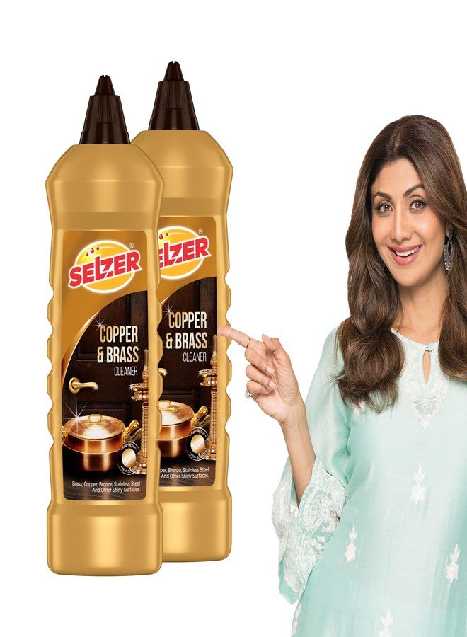 Selzer Copper, Bronze & Brass Cleaner | zero Abrasives, zero Scratches | Non-Toxic, Plant Based | Suitable for Drinkware, Cookware, Idols & Diyas | Co- Created with P-TAL (Pack of 2) - Image 1