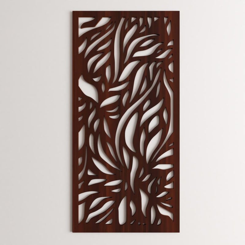 4gdran Wooden decorative plaque with a geometric design, measuring 100 x 48 cm - Image 2