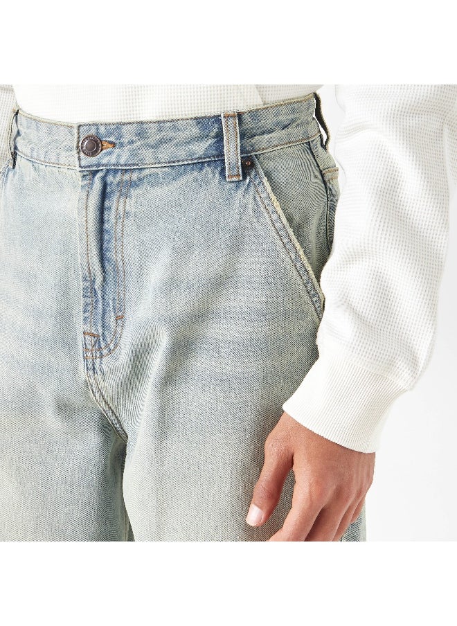 Lee Cooper Lee Cooper Solid Jeans with Pockets  - Image 4