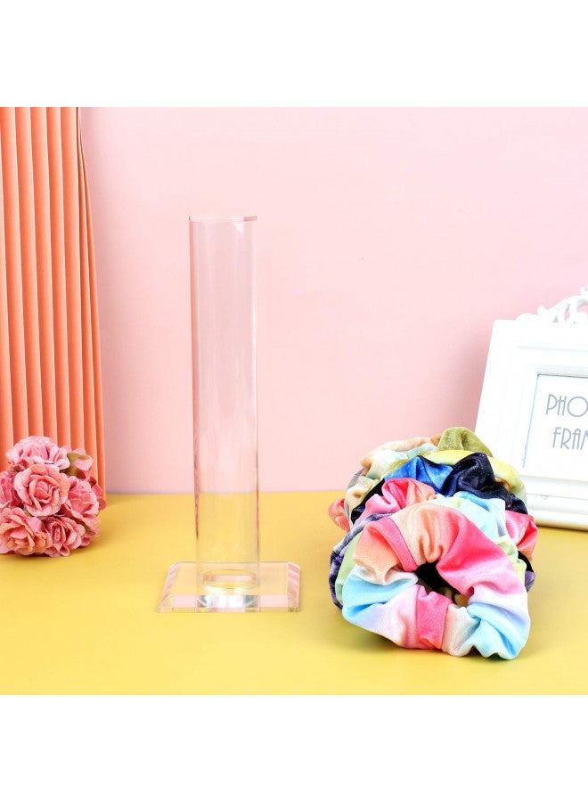 Oaoleer OAOLEER 10inch Scrunchie Holder Stand,Clear Jewelry Organizer for Teen Girl Women Gifts, The Perfect Scrunchy Display Organizer - Image 2