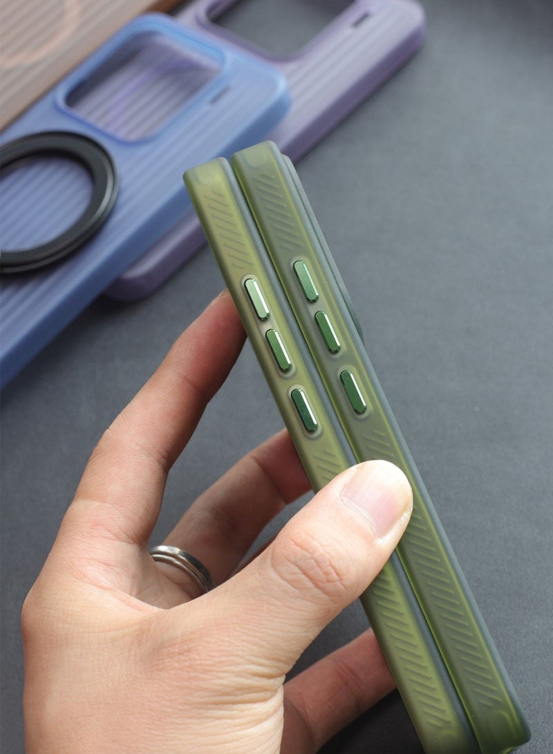 general Deluxe Wireless Magnetic Charging Mobile Case with Wavy Stripes for Xiaomi 17 Pro Max, Matte Case for Xiaomi 17 Pro Max - Image 3