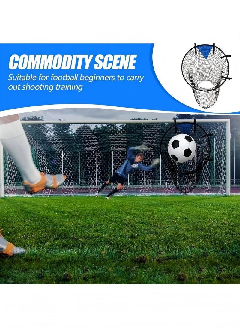 بيوينتي حقيبة شبكة مرمى كرة القدم تدريب كرة القدم هدف ركلة حرة هدف التصويب تدريب المراهقين على التصويب(أسود) - Image 3