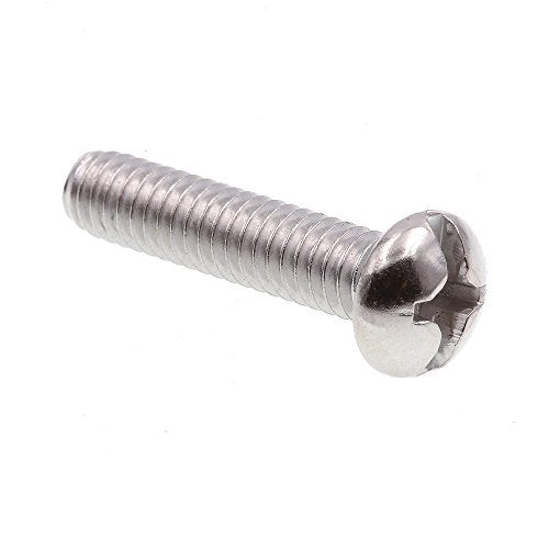 Prime-Line PrimeLine 9005015 Machine Screw Round Head SlottedPhillips Combo 1224 X 1 in Grade 188 Stainless Steel Pack of 100 - Image 1