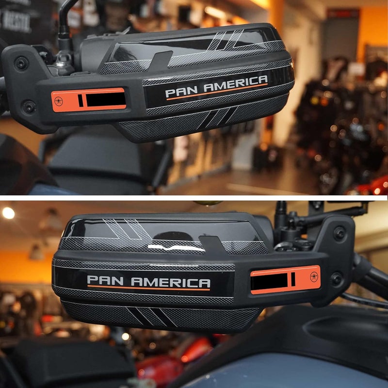 labelbike ملصقات 3D من labelbike لحماية حراس اليد لدراجة هارلي ديفيدسون بان أمريكا 1250 - برتقالي - Image 1