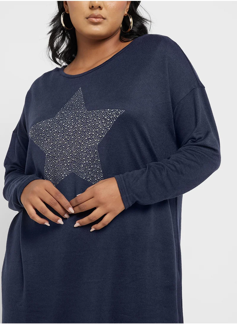 اونلي كارماكوما Carmalba  Long Sleeve  Top