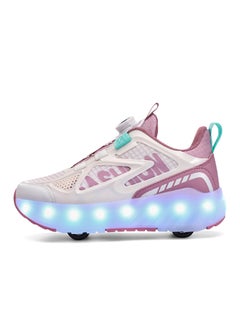 Generic Binlebird Kids 4-Wheel Glowing Detachable Sneakers 8168 purple four-wheel charging 