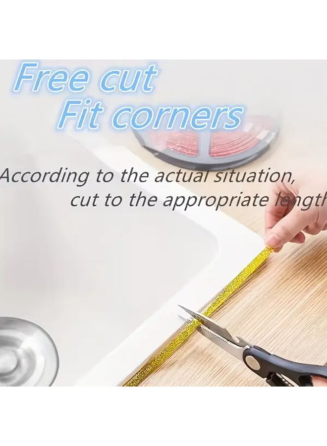 Golden 23622 Inch PVC Self Adhesive Waterproof Gap Seam Sticker For Bathroom Tile Ceiling Edge - Image 5