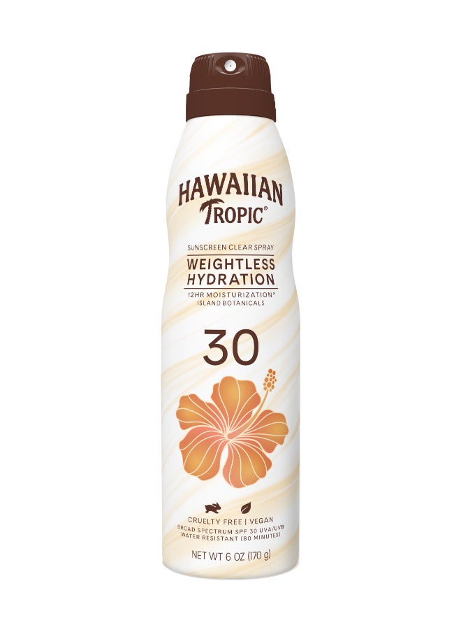 Hawaiian Tropic Silk Hydration Weightless Continous Spray Spf30 170g  - Image 1
