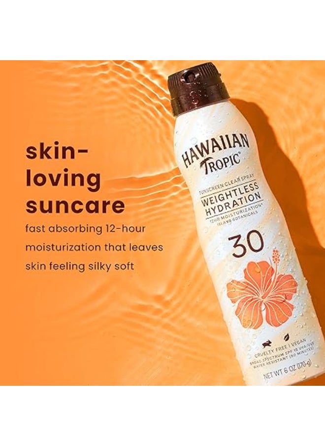 Hawaiian Tropic Silk Hydration Weightless Continous Spray Spf30 170g  - Image 4