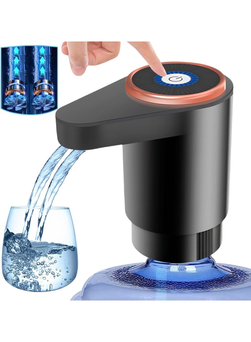 Rness Water Dispenser Pump Electric,Double Pumps High Horsepower,Double Water Outlets,Type-c Interface Charging Portable Electric Water Pump Jugs,USB C Charging,for Office,Home,Kitchen - Image 1