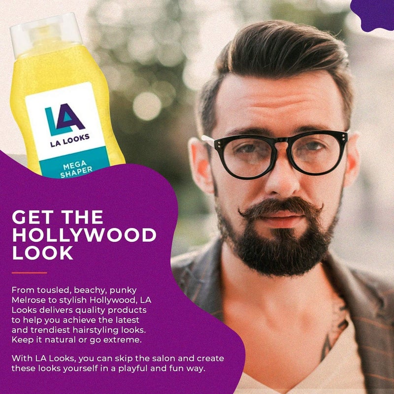 L.A. Looks LA Looks Mega Shaper Hair Gel, 20 Ounce, Alcohol Free, 9 Hold Level - Image 4
