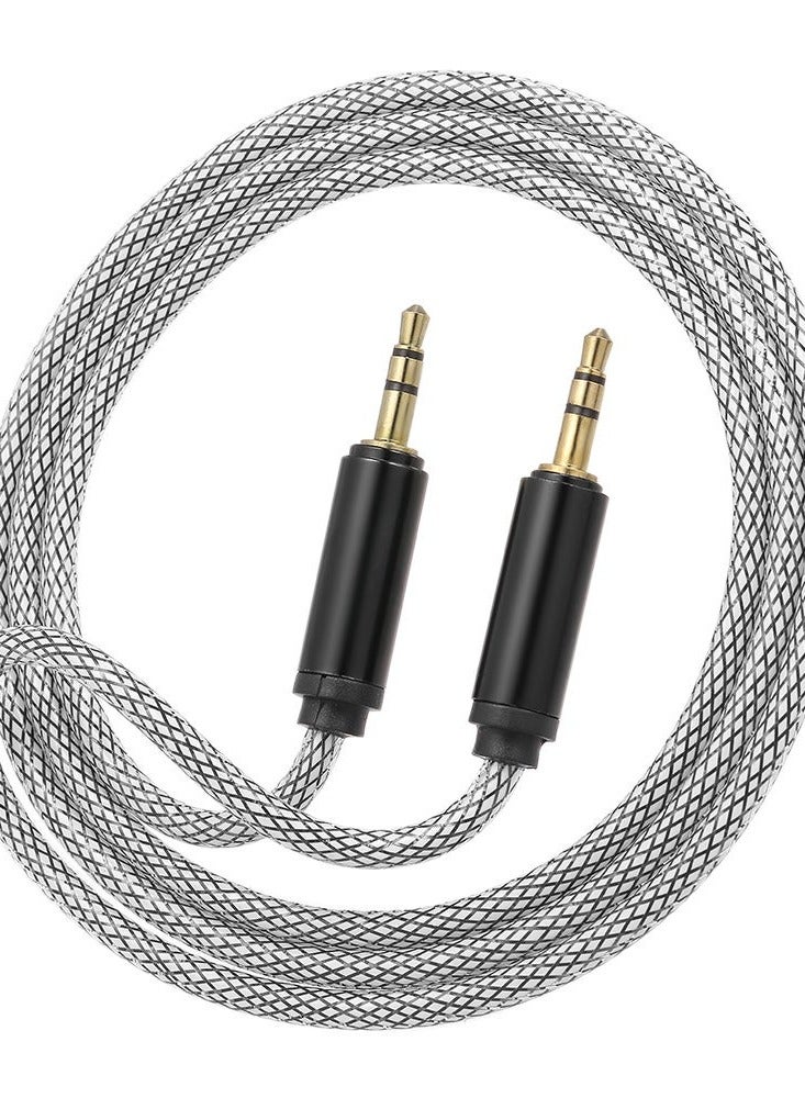 3.5 mm Jack Auxiliary Audio Cable For Car/Phone/Laptop V4424B_P Black - Image 1