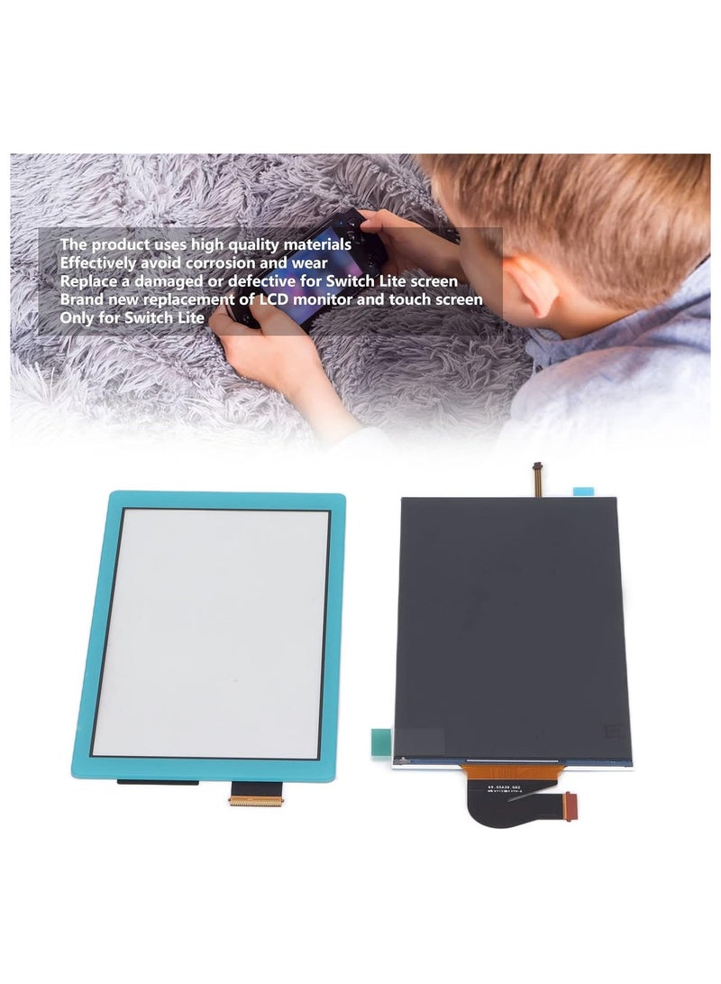Excefore Replacement LCD Screen Display and Digitizer for Switch Lite, for Switch Lite Gamepad Screen Replacement LCD Display Panel Repair Parts (Blue)  - Image 3