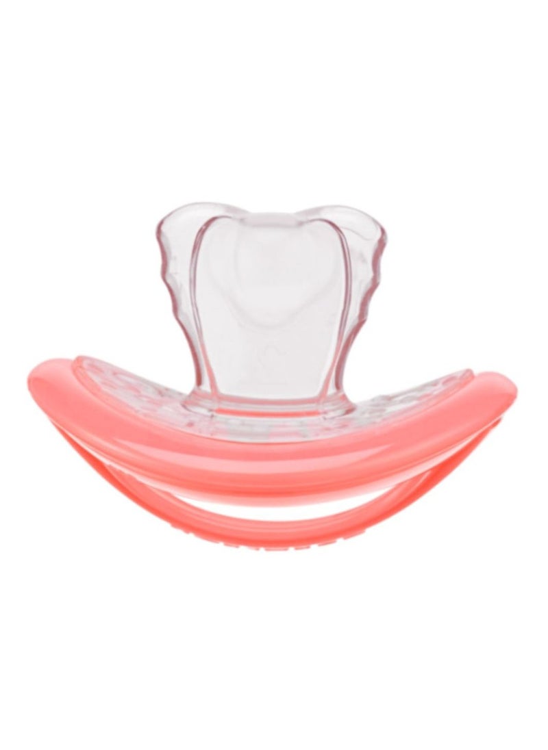 CURAPROX لهاية الأطفال من كورابروكس. لهاية مرجانية مع صندوق تخزين، مقاس 1؛ من 7 إلى 10 كجم أو من 7 إلى 18 شهرًا، لهاية، مرجانية، قطعة واحدة.  - Image 1