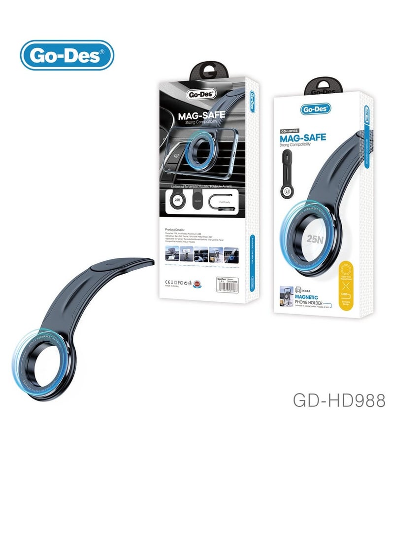جو-ديز حامل هاتف السيارة GD-HD988 مغناطيسي قوي للغاية قابل للطي بحرية يدعم شحن ماج سيف - Image 2