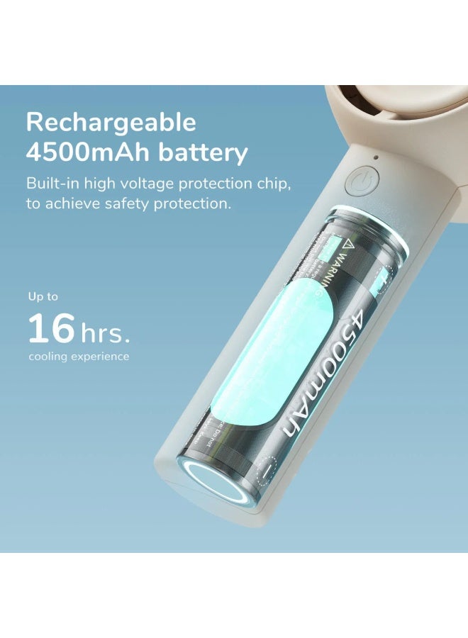 جيسيو لايف مروحة يدوية Life5 4500 مللي أمبير (FA42) - بيضاء - Image 5