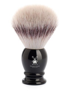 Muhle MÜHLE Classic Black Large Silvertip Fiber Shaving Brush - Synthetic Luxury Shave Brush for Men, Rich Lather  - Image 4