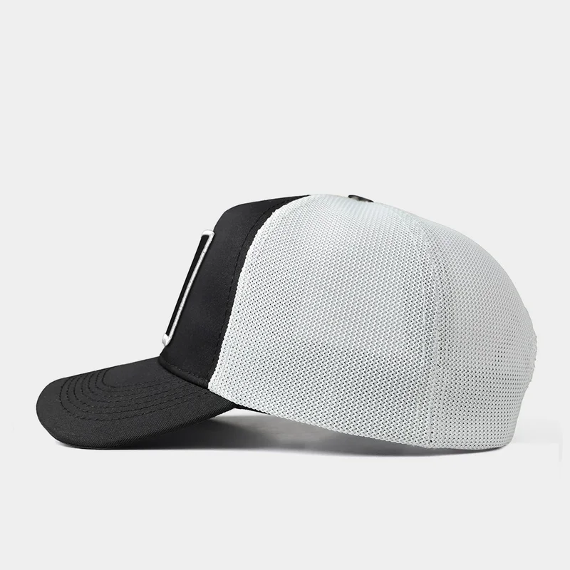 بلاك بورك V1 Trucker Number 7 - Unisex Black-White Hat with Code Logo 5sb