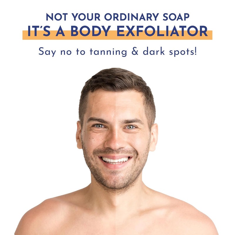 Mannlich 2 Kojic Acid Exfoliating Soap with Alpha Arbutin Glycolic Acid Niacinamide  Activated Charcoal  For Pigmentation Dark Spots Tan Removal Brightens Underarms  pH Balanced SLS Free Dermatologically Tested  75 g Pack of 2 - Image 4